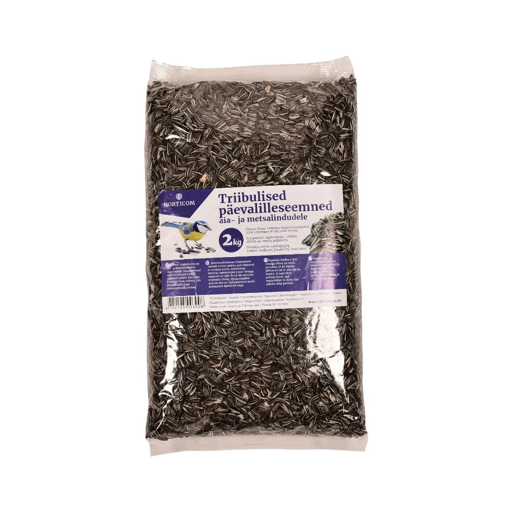 Päevalilleseemned lindudele Horticom triibuline 2kg