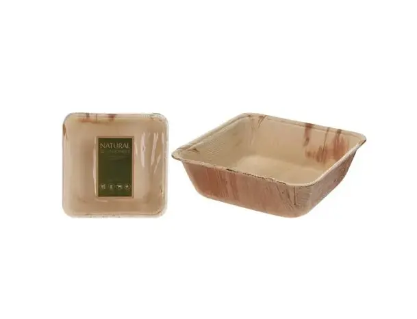 Palmilehtedest taldrikud 16cm kompl 6tk
