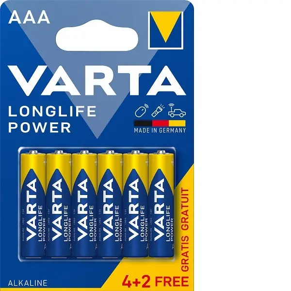 Patareid Varta LR03 AAA 4+2tk