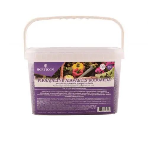 Pikaajaline aiaväetis koduaeda Horticom 5kg