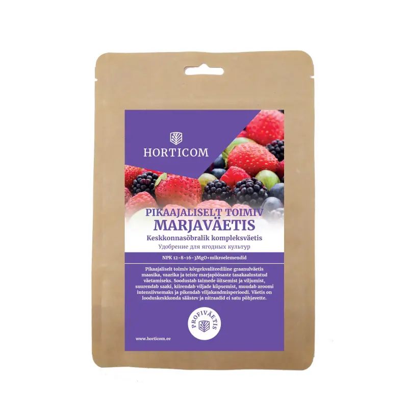 Pikaajaliselt toimiv marjaväetis Horticom 1kg