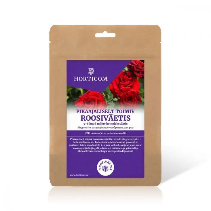 Pikaajaliselt toimiv roosiväetis Horticom 750g