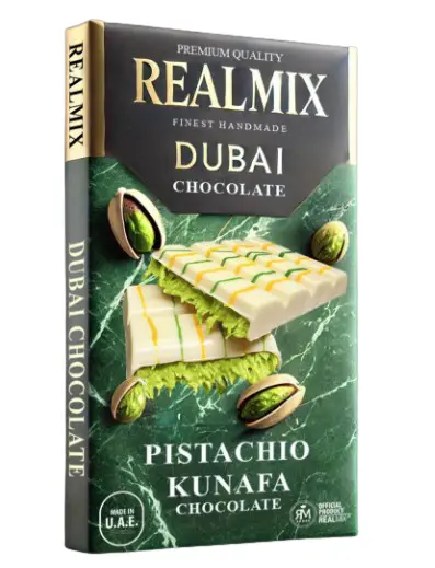 Pistachio Kadayif White Chocolate 100g