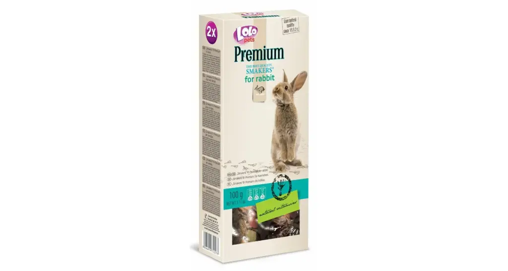 Premium närimispulgad jänestele 2tk 100g