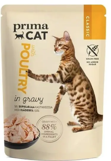 PrimaCat Classic linnuliha kastmes 85g