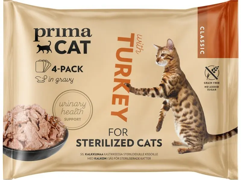 PrimaCat kalkun ster.kassile 4x85g