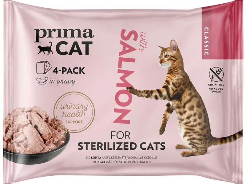 PrimaCat lõhe kastmes ster.kassile 4x85g