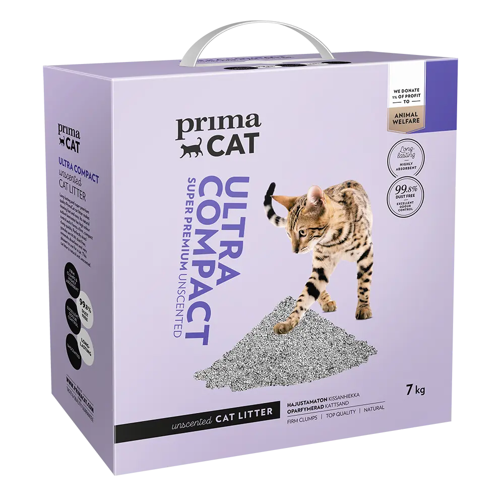 PrimaCat Ultra Compact kassiliiv, lõhnatu 7kg