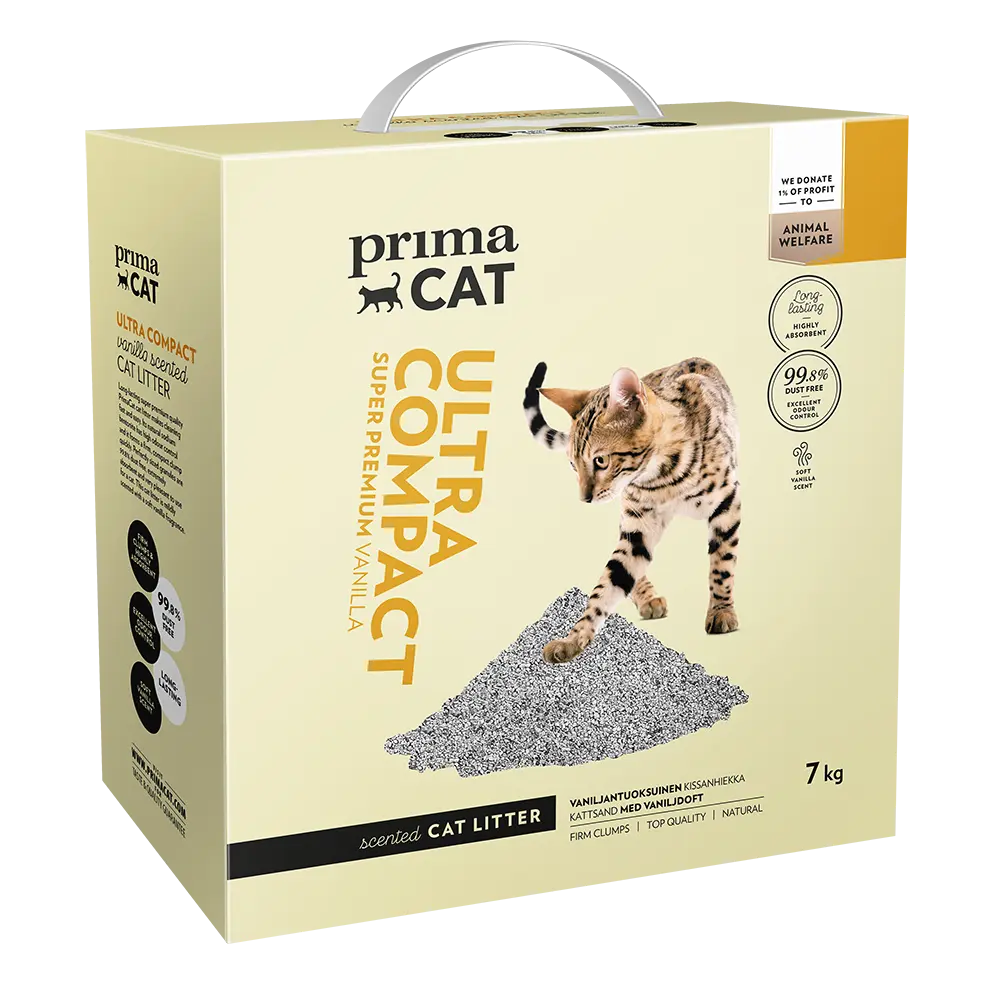 PrimaCat Ultra Compact kassiliiv, vanilla lõhnaline 7kg