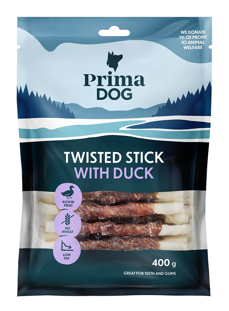 PrimaDog närimispulk pardilihaga 13cm, 45tk, 400g