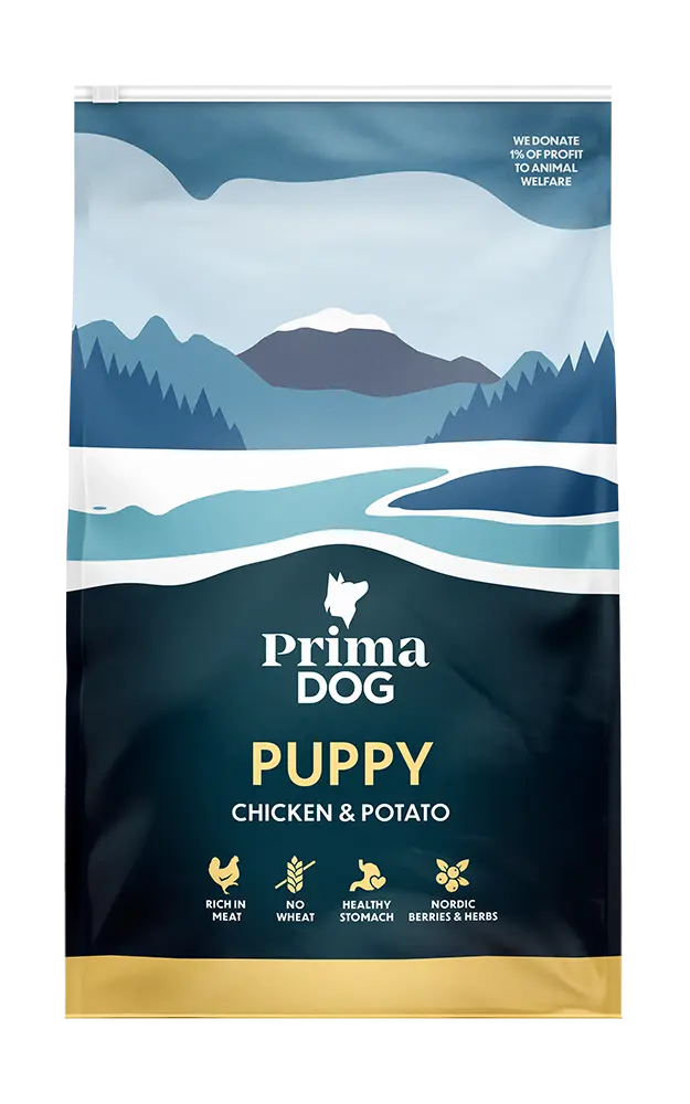 PrimaDog täistoit kana-kartuli kõikidele kutsikatele 3kg