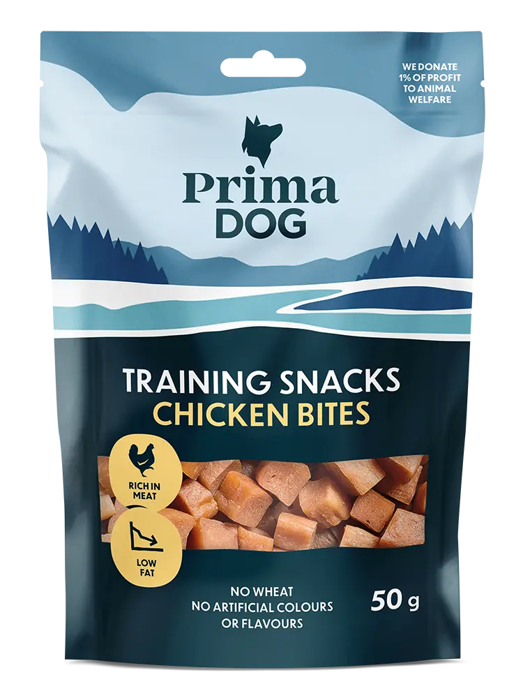 PrimaDog treeningmaius - kana ampsud 50g