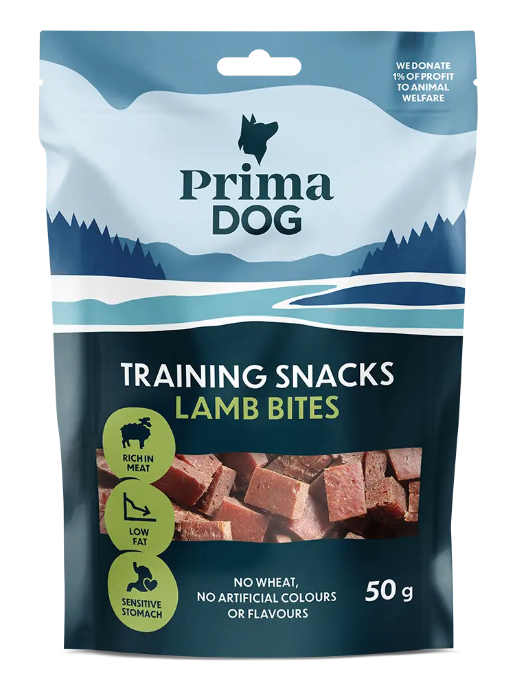 PrimaDog treeningmaius - lamba ampsud 50g