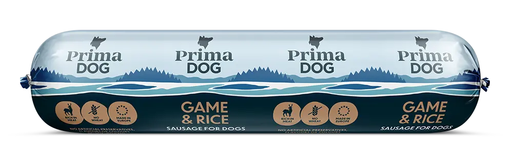 PrimaDog uluki-riisi vorst koertele 800g