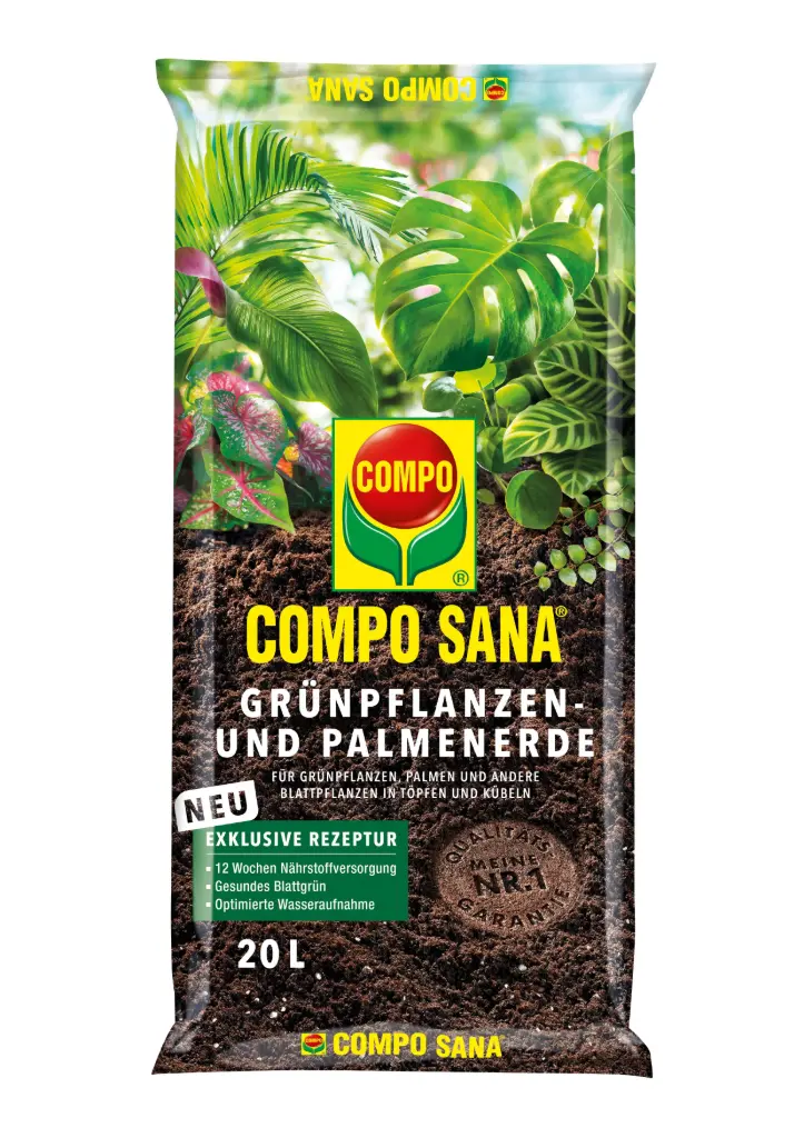 Roheliste taimede, palmide, sõnajalgade muld Compo 20L