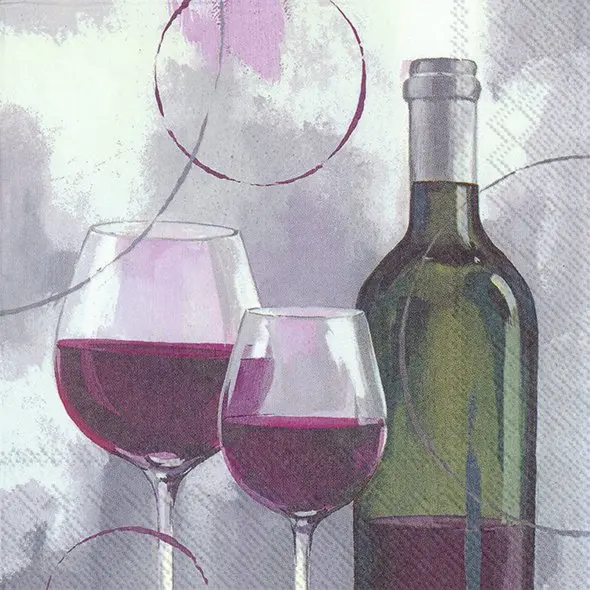 Salvrätikud Modern Red Wine 33x33
