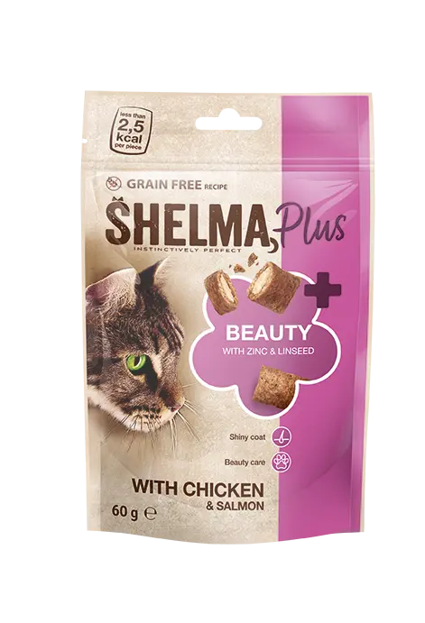 Shelma BEAUTY kana-ja lõhe täidisega padjakesed 60g