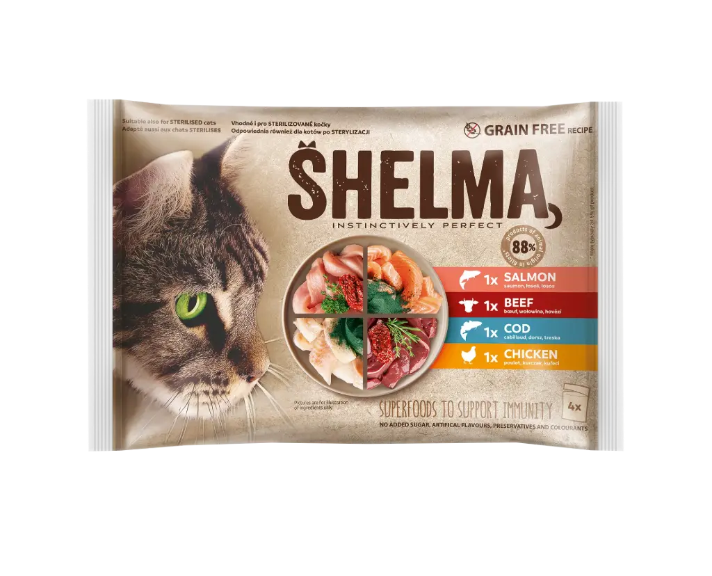 Shelma liha- kala assortii 4x85g
