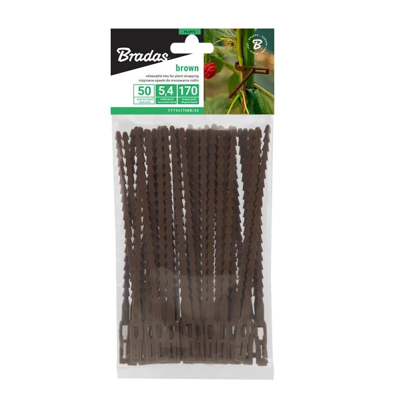 Sidumisvahend (vabastatav) 50tk pruun 170/5,4mm