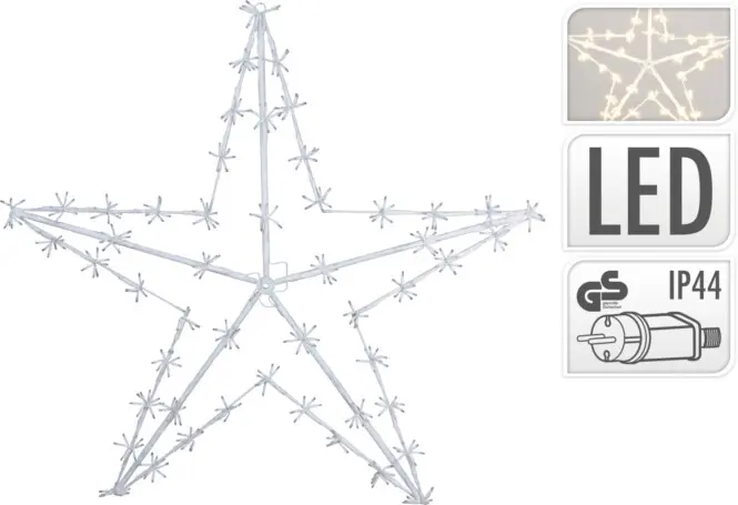 Siluett täht 400LED 120cm soe õue