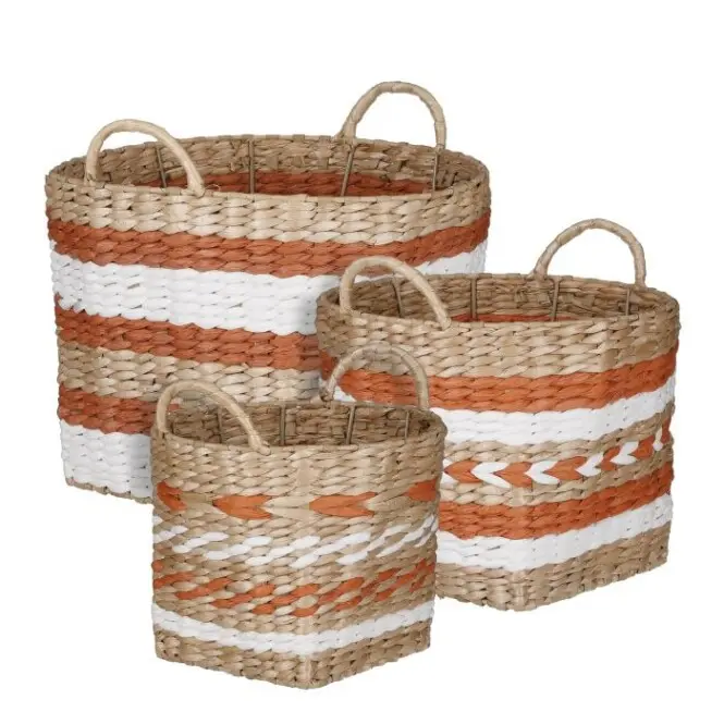 Sisustuskorv Koss h22x28cm oranž