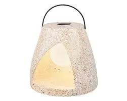 Solar latern beež d21,5xh19,5cm