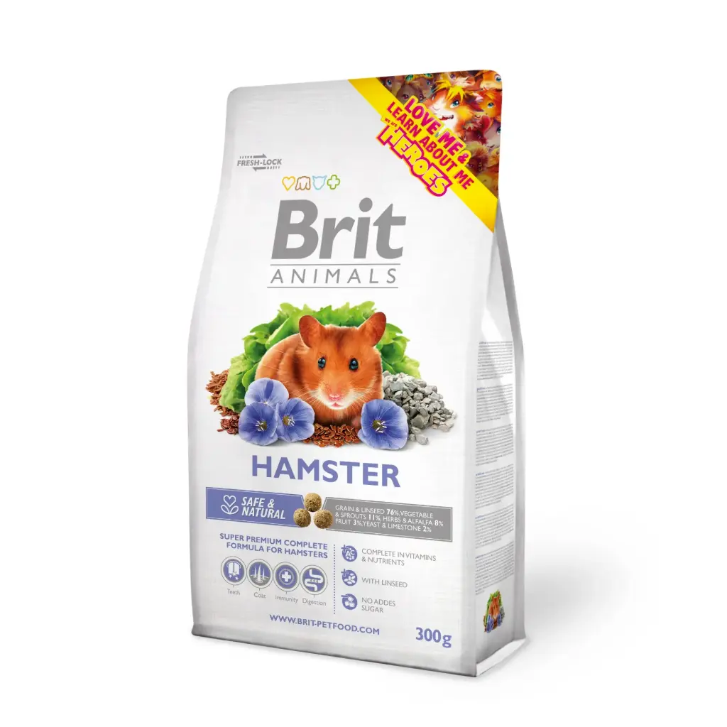 Sööt hamstrile Brit Animals  300g