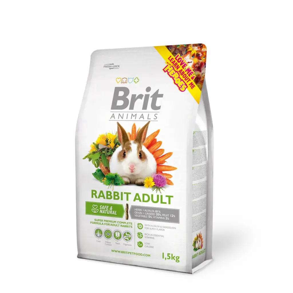 Sööt küülikule Brit Animals 1.5kg