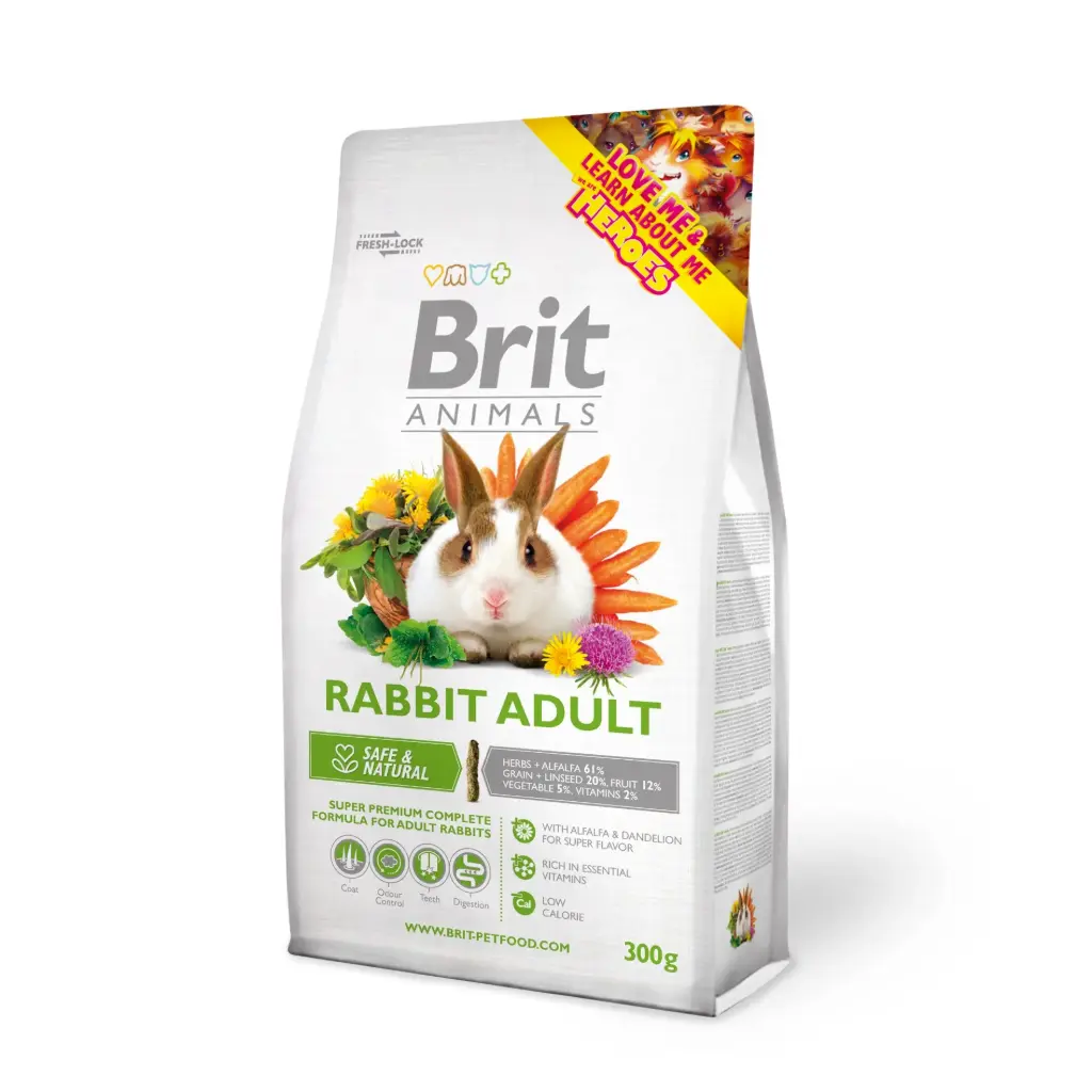 Sööt küülikule Brit Animals 300g