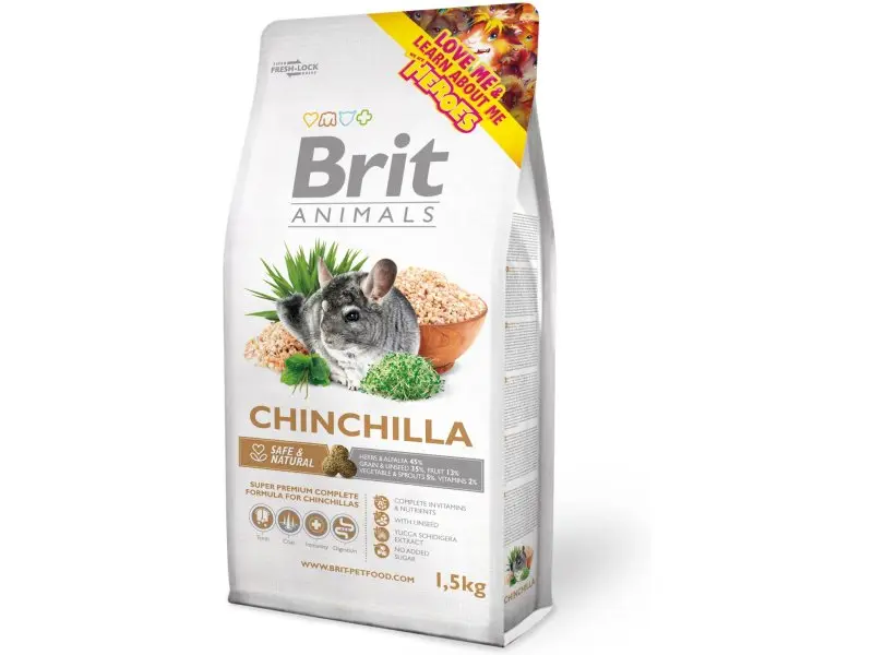 Sööt tšintšillale Brit Animals 1,5kg