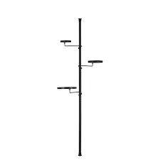 Teleskoopriiul must 40x24x181cm