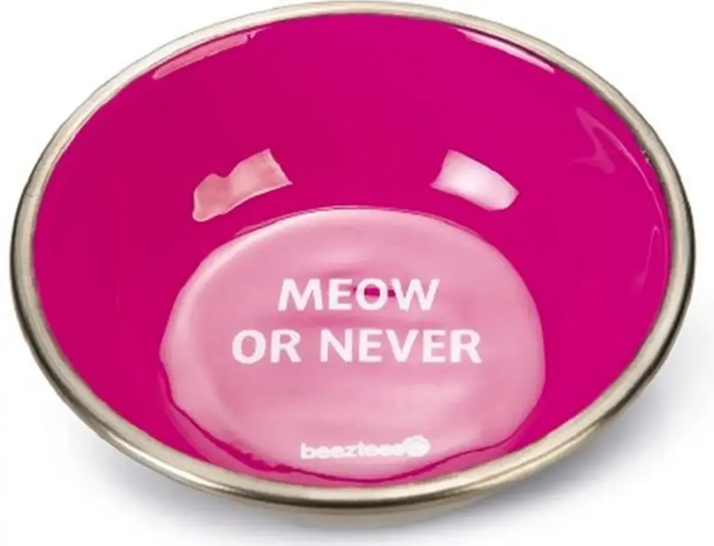 Toidukauss Meow roosa d13cm