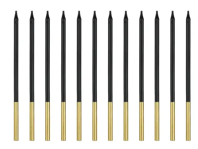Tordiküünlad 14cm (12tk/pk) must