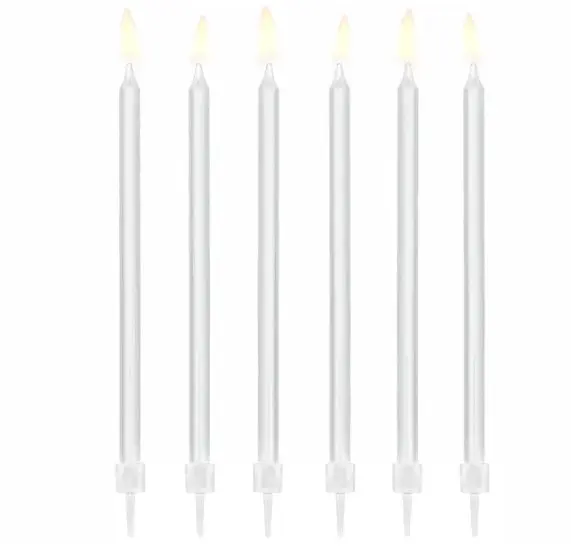 Tordiküünlad 14cm (12tk/pk) valge