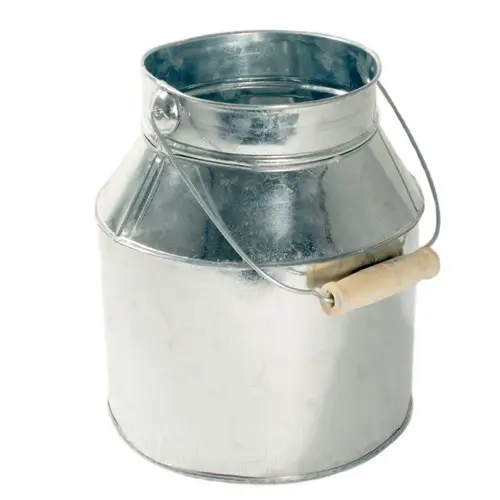 Tsinkanum Milkcan d16 h18cm hõbe