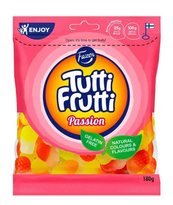 Tutti Frutti Passion kommikott 180g