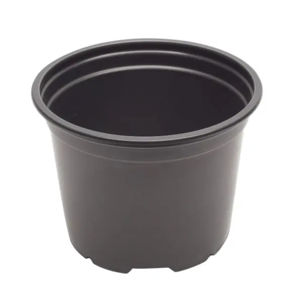 Ümarpott 9cm must/hall 10tk