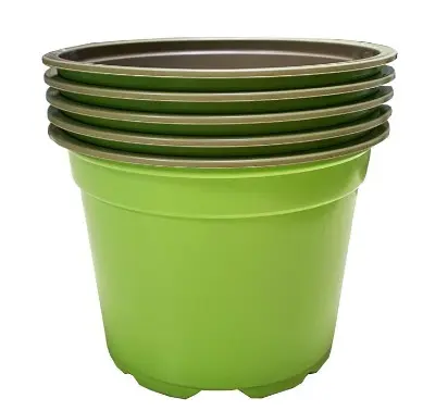 Ümarpott h9,6cm d13cm roheline 5tk
