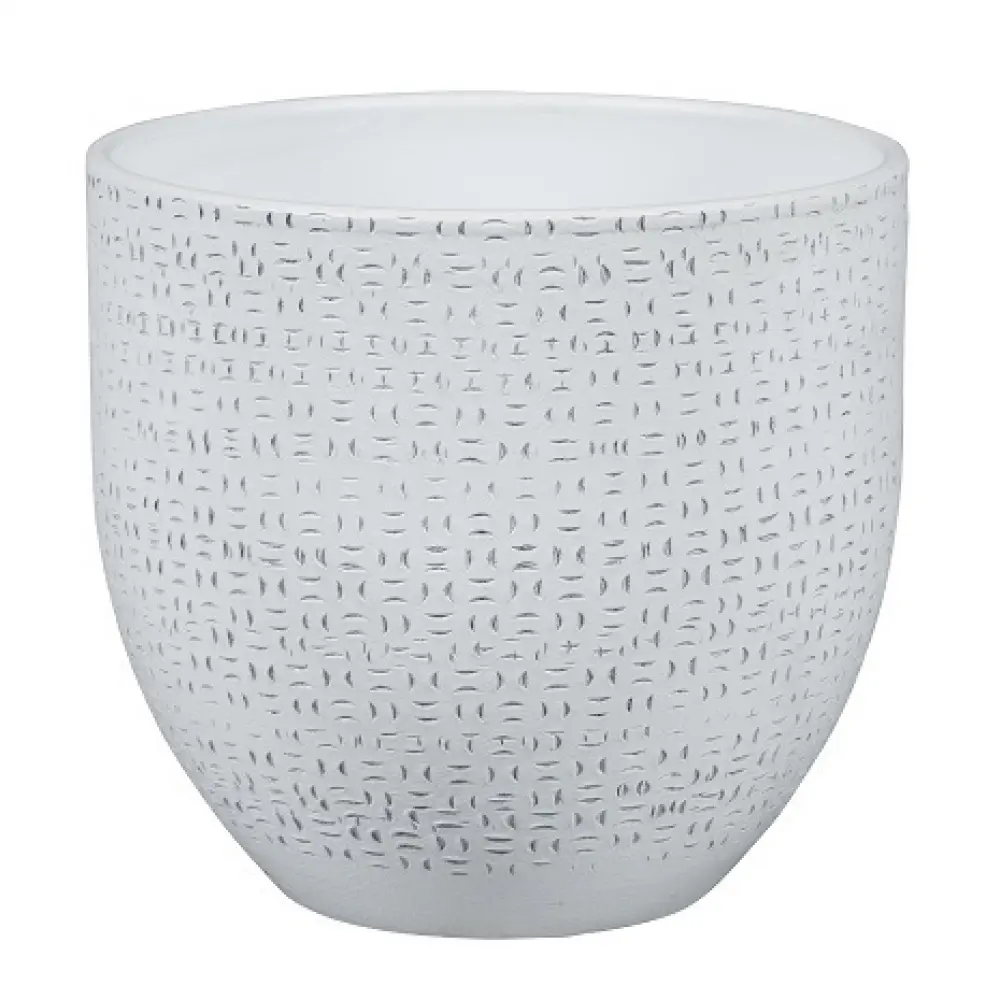 Ümbrispott Amarante keraamiline h16cm d18cm valge