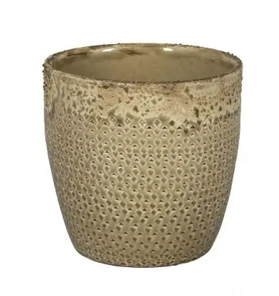 Ümbrispott Amora keraamiline h15cm d16cm kreem