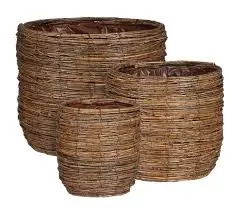 Ümbrispott Cargo h25cm d26cm pruun