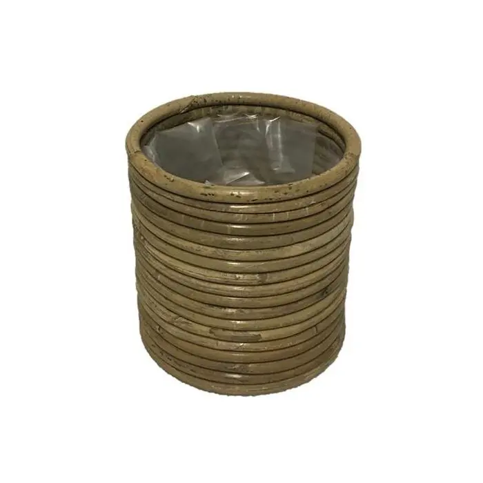 Lillepott punutud d14 h18cm pruun