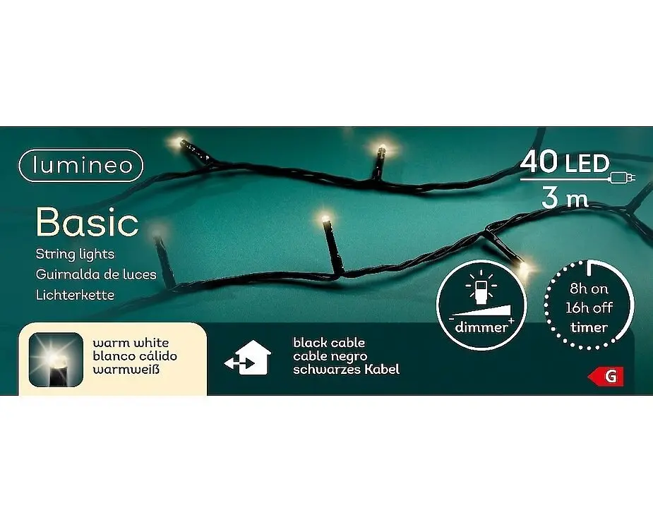 Valguskett Basic 3M 40LED soe steady