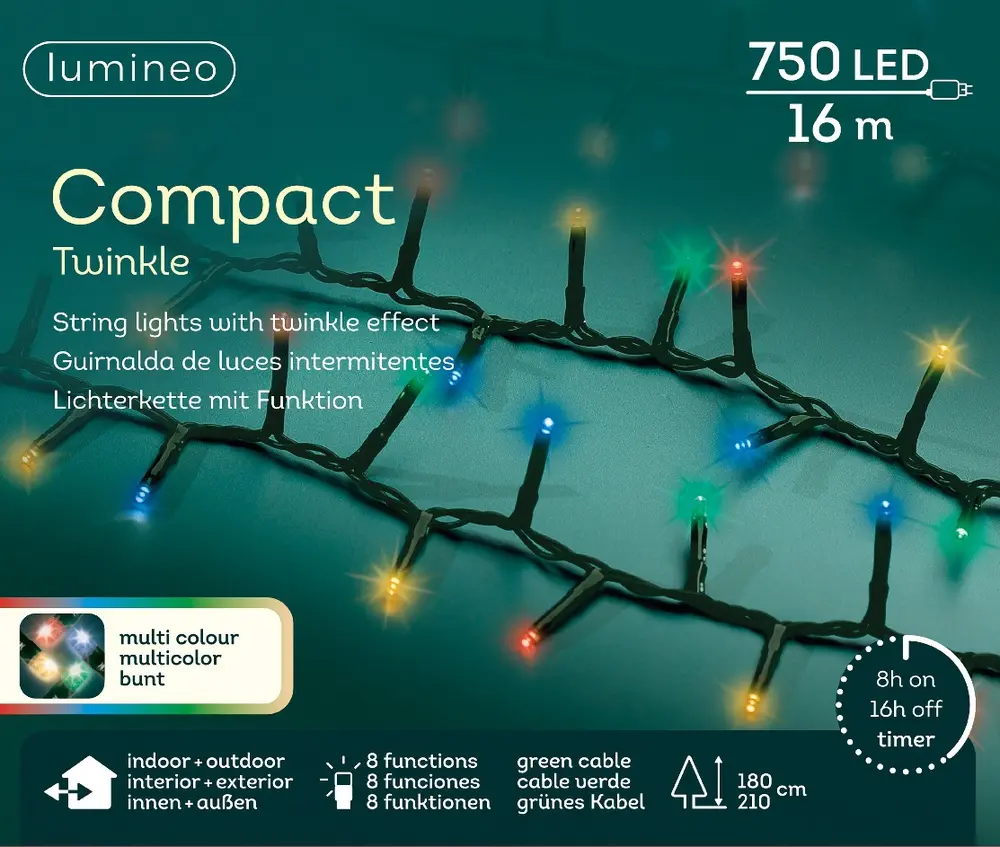 Valguskett Compact 16M 750LED multi vilkuv