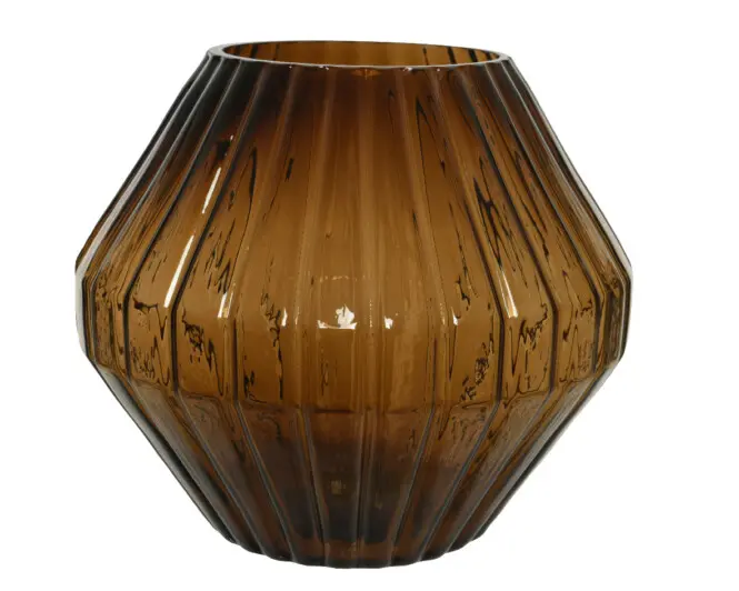 Vaas klaasist d23xh30cm pruun
