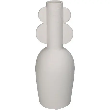 Vaas portselan 10.6x28cm valge