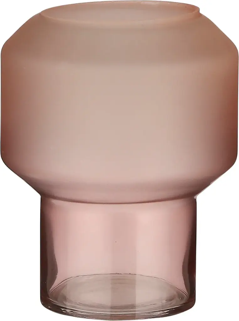 Vaas Umbria roosa h18 d15cm