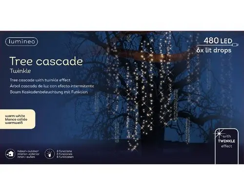 Valguskett rippuv 480LED 2m 6tk õue soe