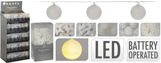 Valguskett tähed 10LED