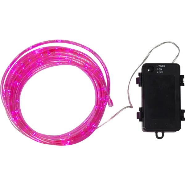 Valgusvoolik 100LED 5m õue roosa